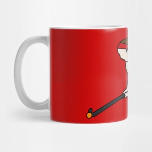 Field Hockey Player Red Mug